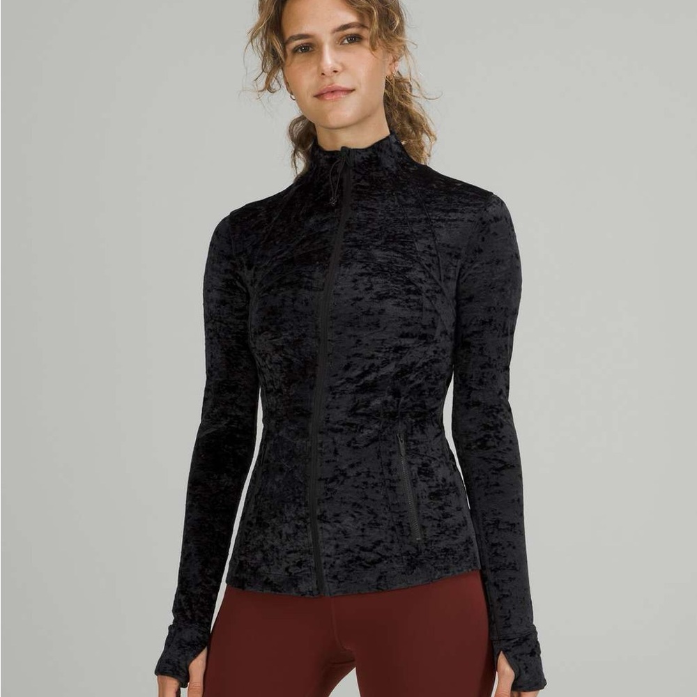 Lululemon Athletica Black Velvet Jacket